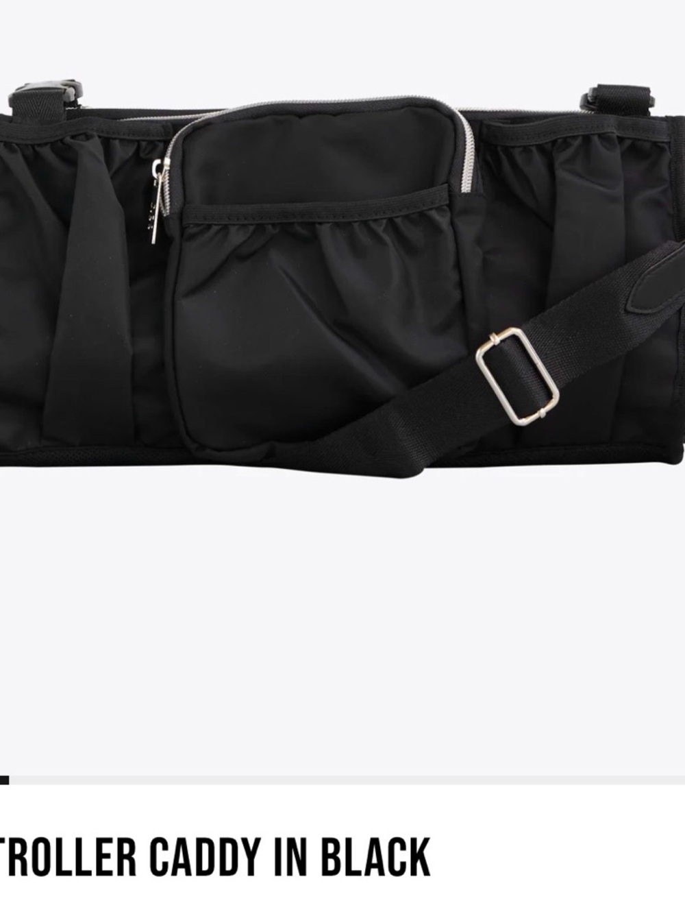 BEIS Black and Gold stroller caddy - Picture 5 of 7